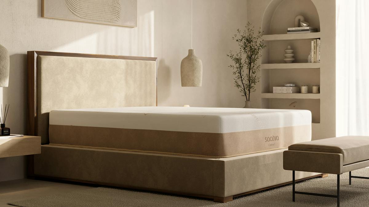 Saatva Contour5 mattress in a bedroom